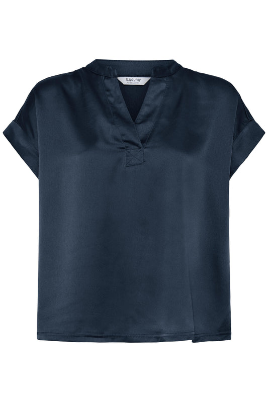 SELITA V Placket Neck Top