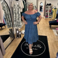 CALLA Bardot Midi Dress